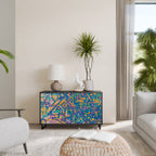 MEMORIES MAP Sideboard mit 2 Türen in Schwarz