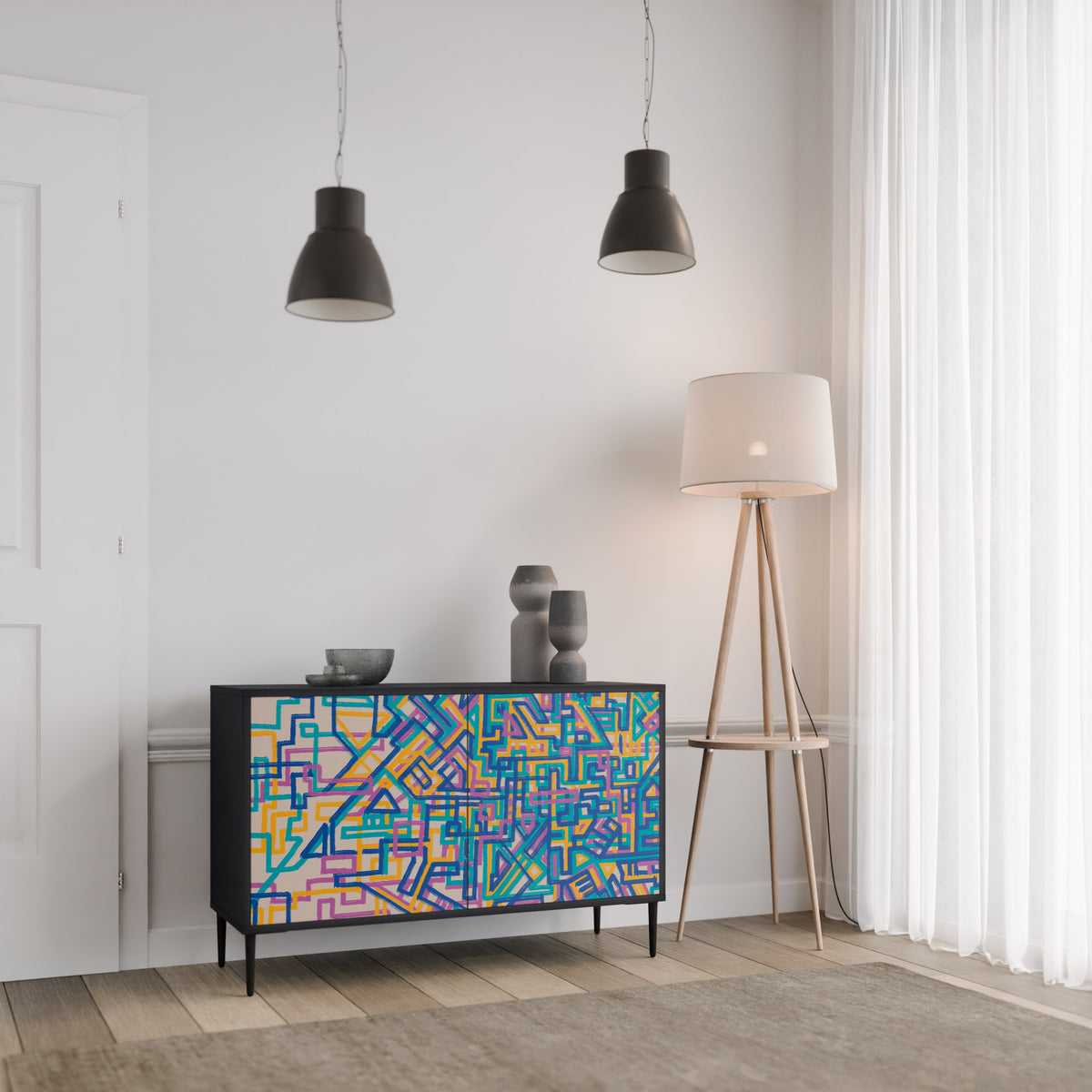 MEMORIES MAP 2-türiges Sideboard