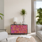 LOVELY MEMORIES Sideboard mit 2 Türen in Schwarz