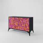 LOVELY MEMORIES Sideboard mit 2 Türen in Schwarz