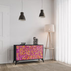 LOVELY MEMORIES Sideboard mit 2 Türen in Schwarz