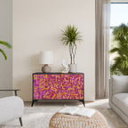 LOVELY MEMORIES Sideboard mit 2 Türen in Schwarz