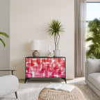 KALEIDOSCOPIC CUBISM Sideboard mit 2 Türen in Schwarz