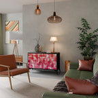 KALEIDOSCOPIC CUBISM Sideboard mit 2 Türen in Schwarz