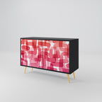 KALEIDOSCOPIC CUBISM Sideboard mit 2 Türen in Schwarz