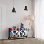 ABSTRACTION AND GEOMETRY Sideboard mit 2 Türen in Schwarz