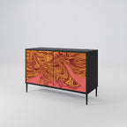 FLOATING THOUGHTS Sideboard mit 2 Türen in Schwarz
