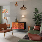 FLOATING THOUGHTS Sideboard mit 2 Türen in Schwarz