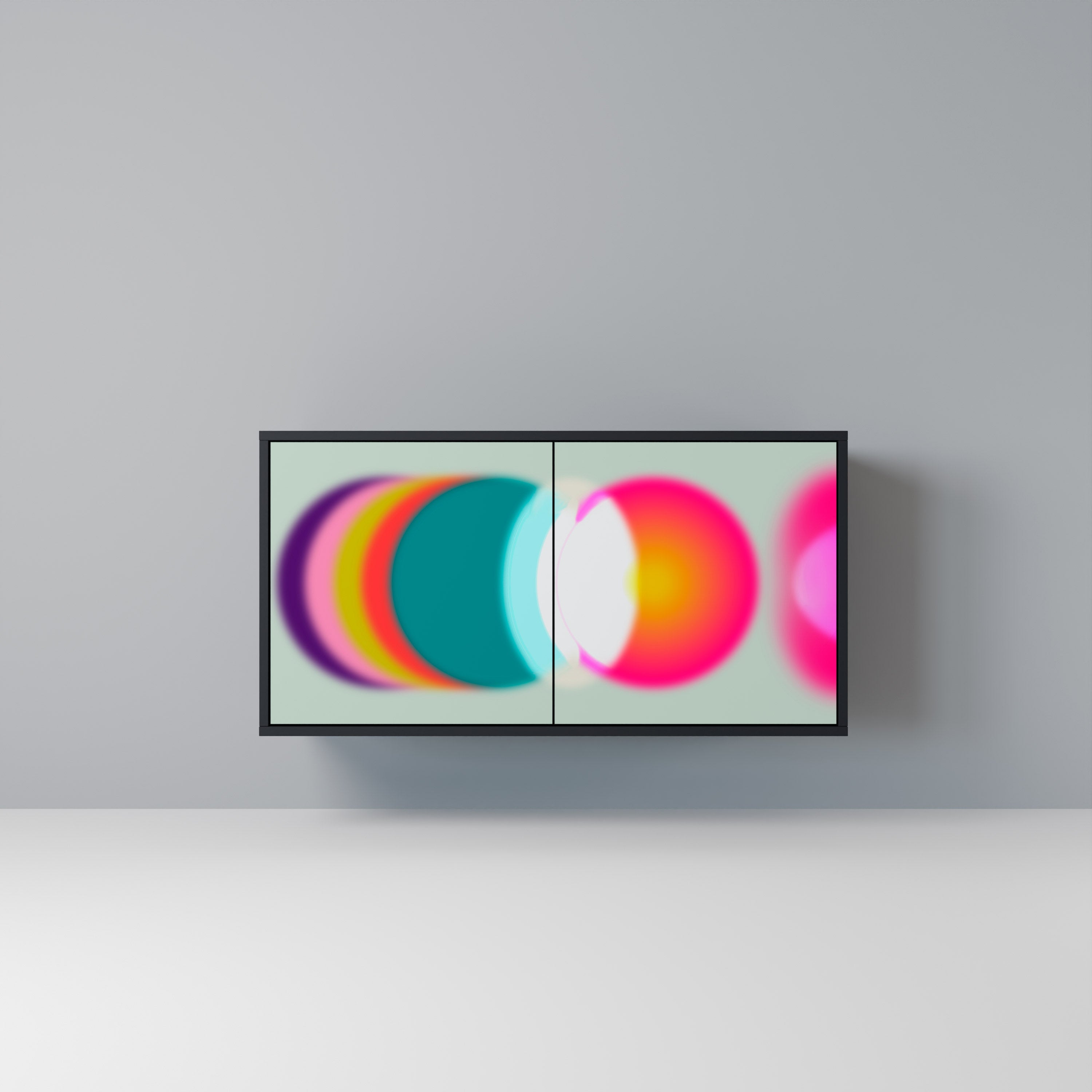 SYMPHONY OF COLORS Sideboard mit 2 Türen in Schwarz