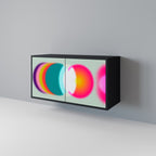 SYMPHONY OF COLORS Sideboard mit 2 Türen in Schwarz