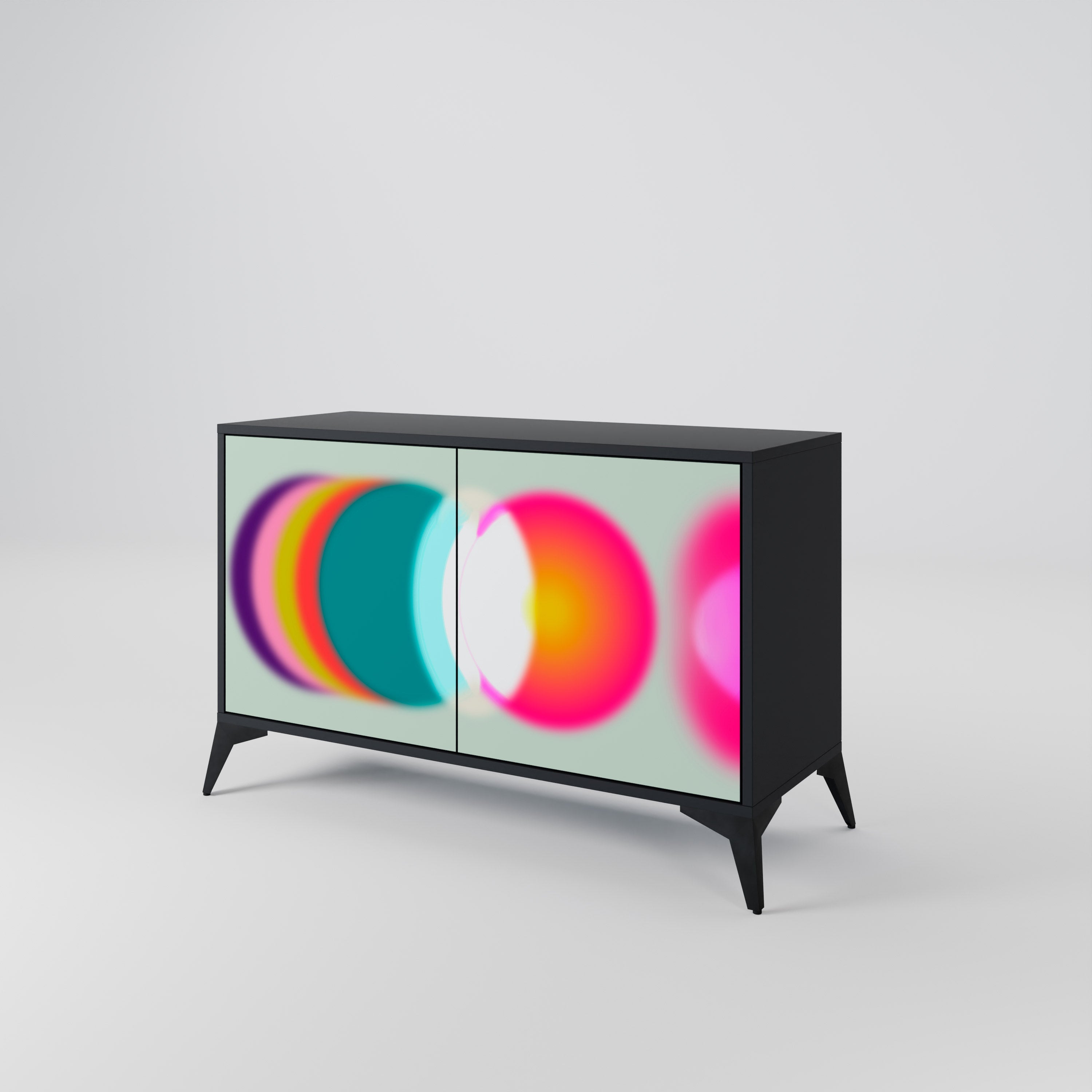 SYMPHONY OF COLORS Sideboard mit 2 Türen in Schwarz