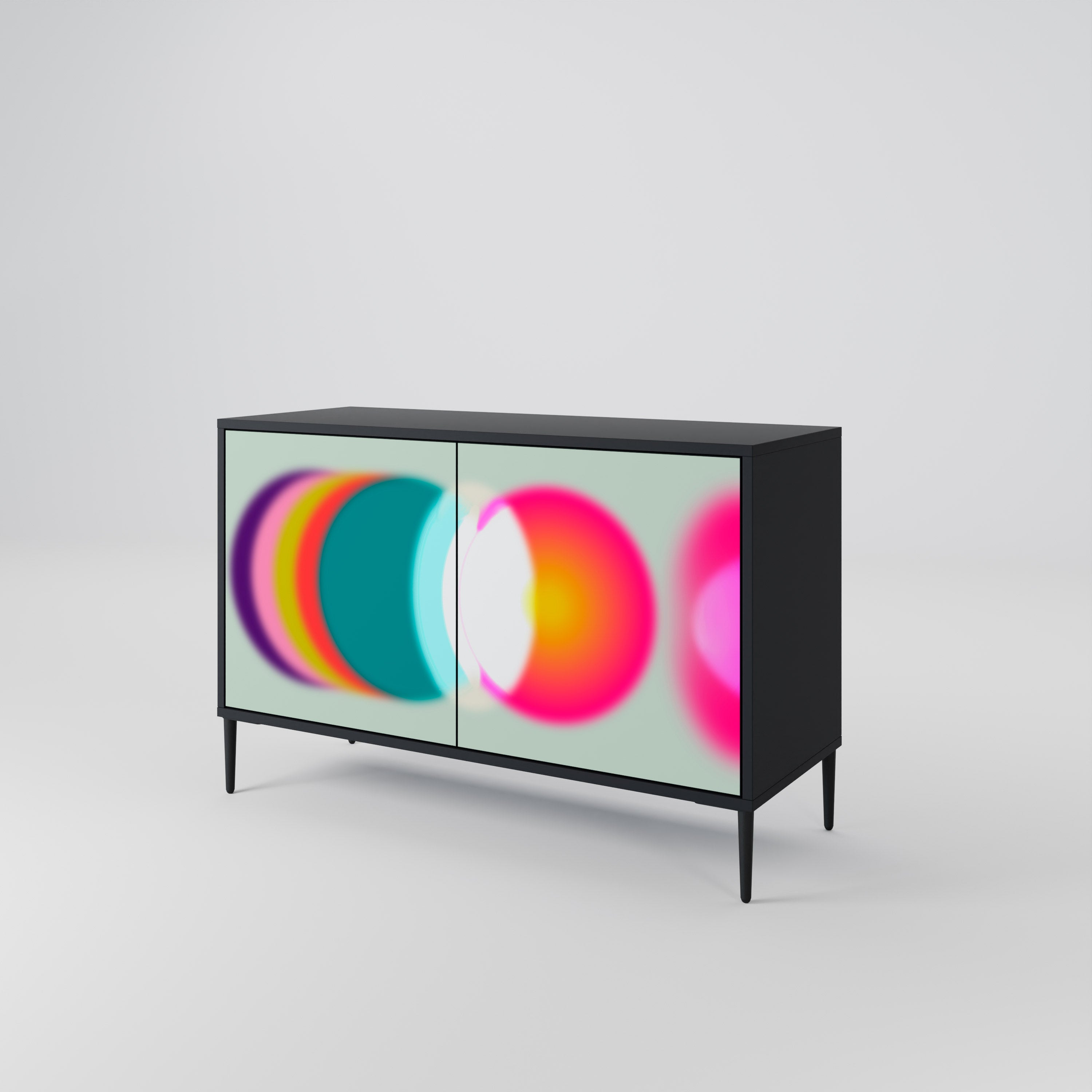 SYMPHONY OF COLORS Sideboard mit 2 Türen in Schwarz