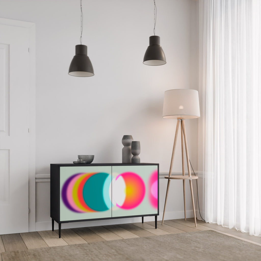 SYMPHONY OF COLORS Sideboard mit 2 Türen in Schwarz