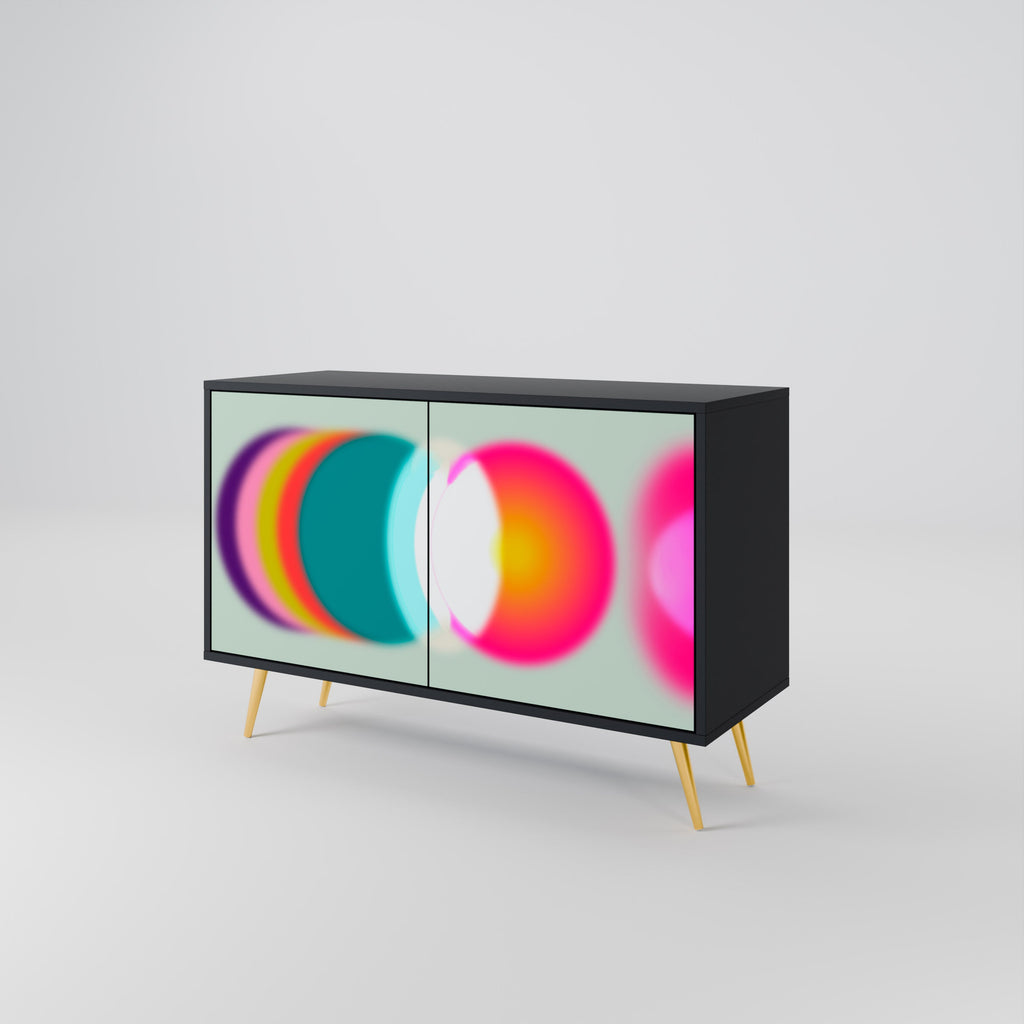 SYMPHONY OF COLORS Sideboard mit 2 Türen in Schwarz