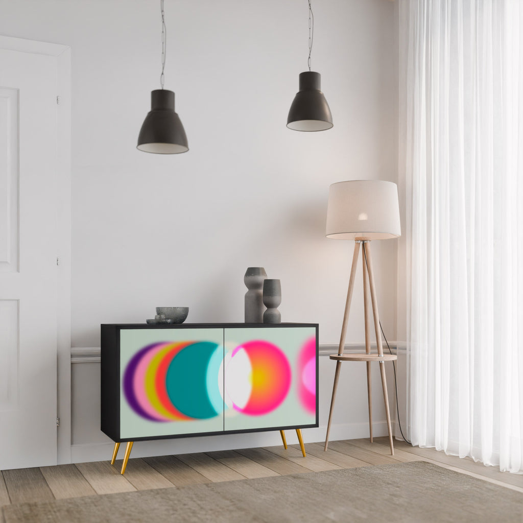SYMPHONY OF COLORS Sideboard mit 2 Türen in Schwarz