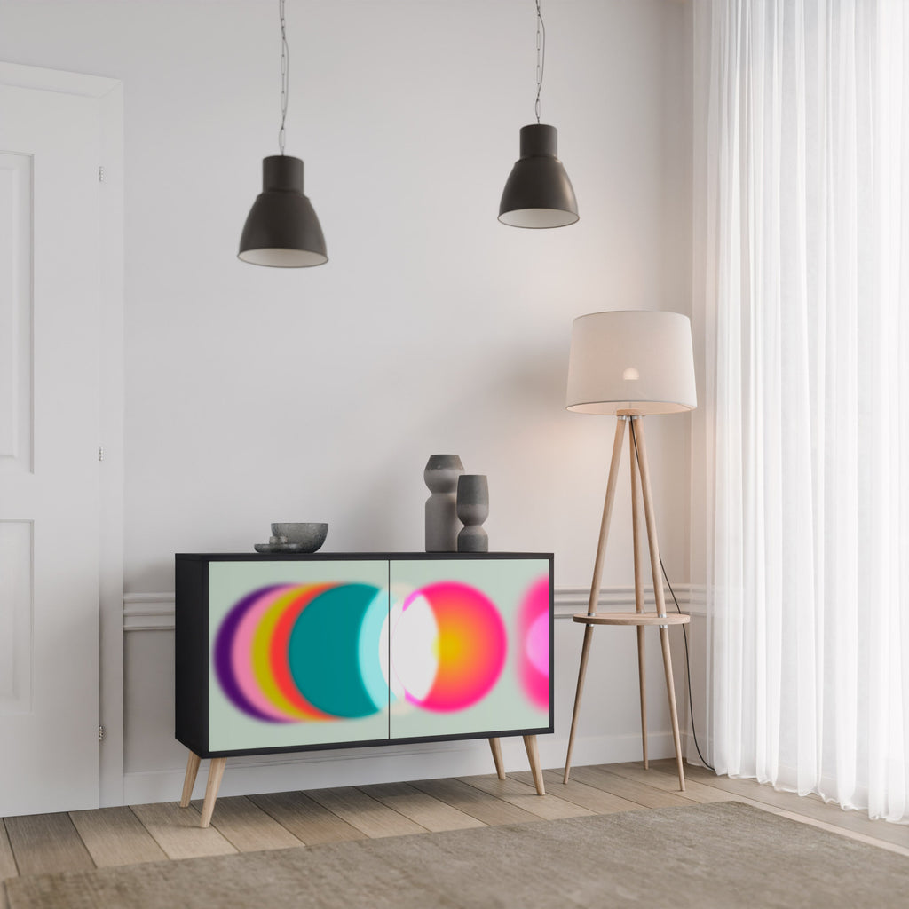 SYMPHONY OF COLORS Sideboard mit 2 Türen in Schwarz