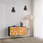 RECURRING DREAMS Sideboard mit 2 Türen in Schwarz