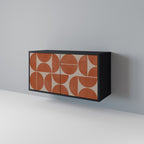 REPETITION COMPULSION Sideboard mit 2 Türen in Schwarz