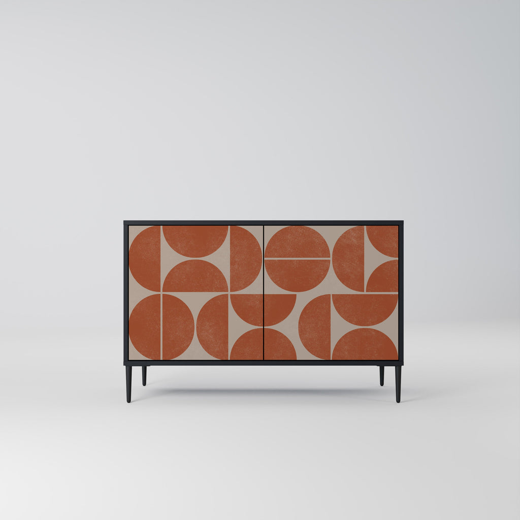 REPETITION COMPULSION Sideboard mit 2 Türen in Schwarz