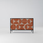 REPETITION COMPULSION Sideboard mit 2 Türen in Schwarz