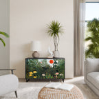 VIRGIN FOREST WITH SUNSET Sideboard mit 2 Türen in Schwarz