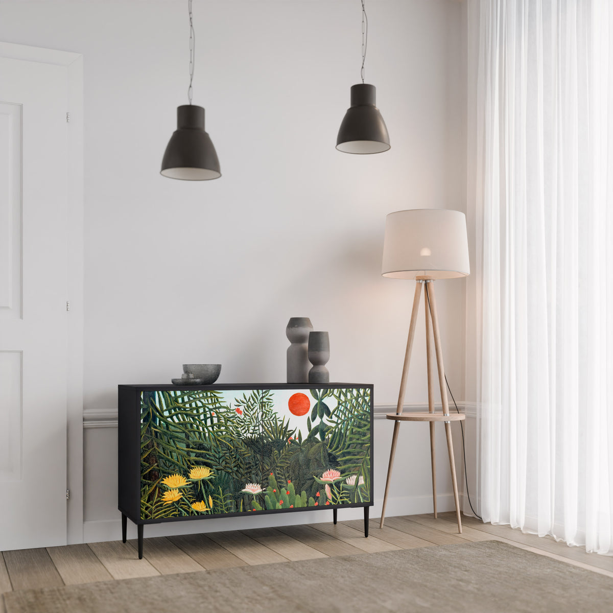 VIRGIN FOREST WITH SUNSET 2-türiges Sideboard