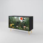 VIRGIN FOREST WITH SUNSET Sideboard mit 2 Türen in Schwarz