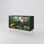 VIRGIN FOREST WITH SUNSET Sideboard mit 2 Türen in Schwarz