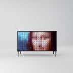 CONSTRUCTIVE ART Sideboard mit 2 Türen in Schwarz