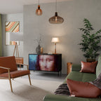 CONSTRUCTIVE ART Sideboard mit 2 Türen in Schwarz