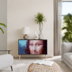 CONSTRUCTIVE ART Sideboard mit 2 Türen in Schwarz