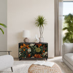 MIDNIGHT SPROUT Sideboard mit 2 Türen in Schwarz