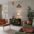 MIDNIGHT SPROUT Sideboard mit 2 Türen in Schwarz