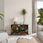 MIDNIGHT SPROUT Sideboard mit 2 Türen in Schwarz