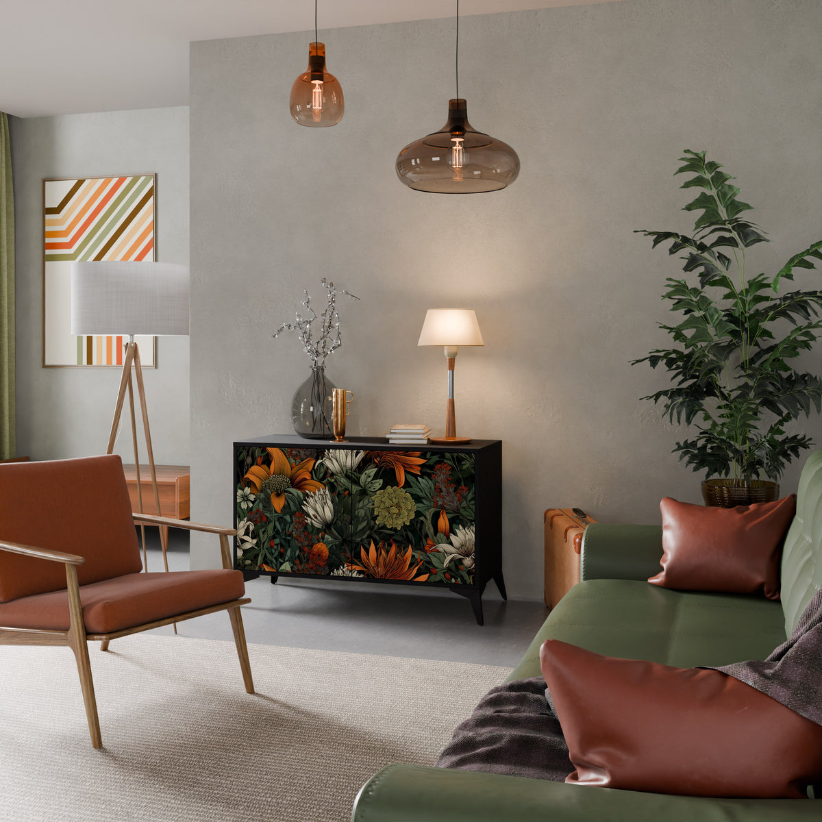 MIDNIGHT SPROUT 2-türiges Sideboard