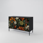 MIDNIGHT SPROUT Sideboard mit 2 Türen in Schwarz