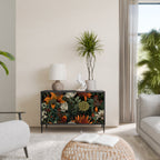 MIDNIGHT SPROUT Sideboard mit 2 Türen in Schwarz