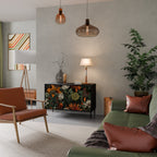 MIDNIGHT SPROUT Sideboard mit 2 Türen in Schwarz