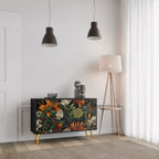 MIDNIGHT SPROUT Sideboard mit 2 Türen in Schwarz