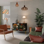 MIDNIGHT SPROUT Sideboard mit 2 Türen in Schwarz