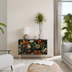 MIDNIGHT SPROUT Sideboard mit 2 Türen in Schwarz