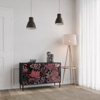 FLORAL WHISPER Sideboard mit 2 Türen in Schwarz