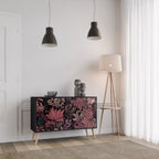 FLORAL WHISPER Sideboard mit 2 Türen in Schwarz