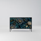 TWILIGHT BLOOM Sideboard mit 2 Türen in Schwarz