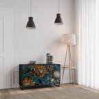 MORNING BLOOM Sideboard mit 2 Türen in Schwarz