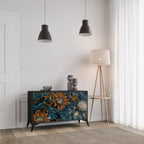 MORNING BLOOM Sideboard mit 2 Türen in Schwarz