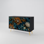 MORNING BLOOM Sideboard mit 2 Türen in Schwarz