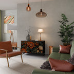 DAWN BLOOM Sideboard mit 2 Türen in Schwarz