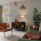 DAWN BLOOM Sideboard mit 2 Türen in Schwarz