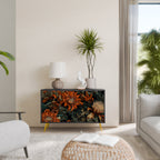 DAWN BLOOM Sideboard mit 2 Türen in Schwarz